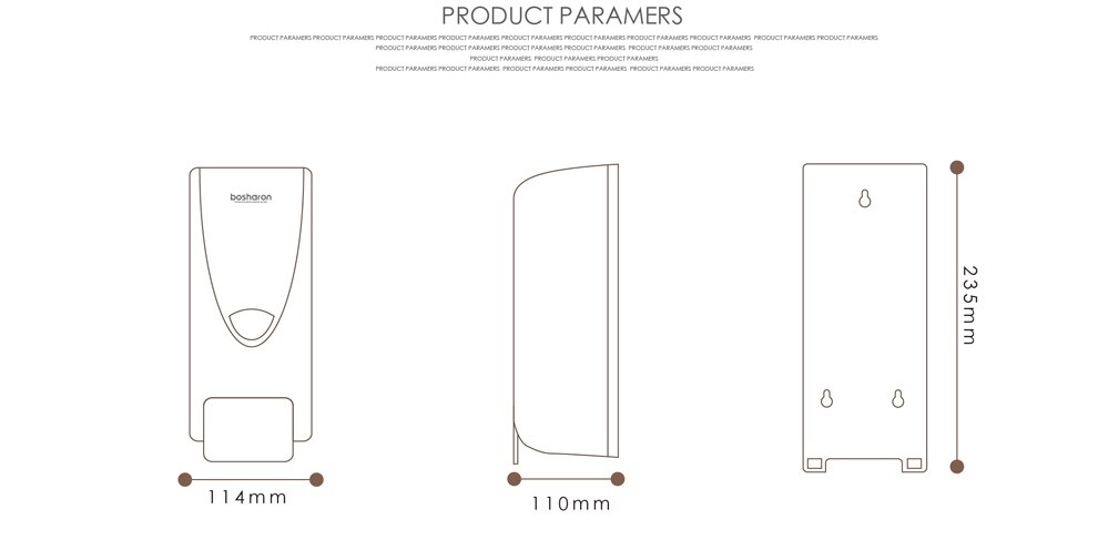 Wall-Mounted Hand Press Foam Soap Dispenser